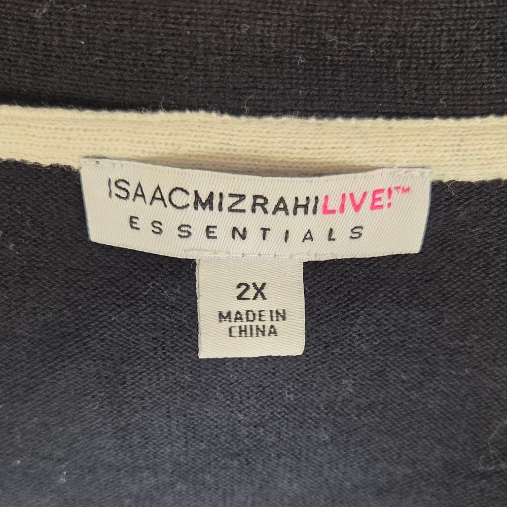 Women's Isaac Mizrahi Live! Black Cardigan 2X - Picture 6 of 14